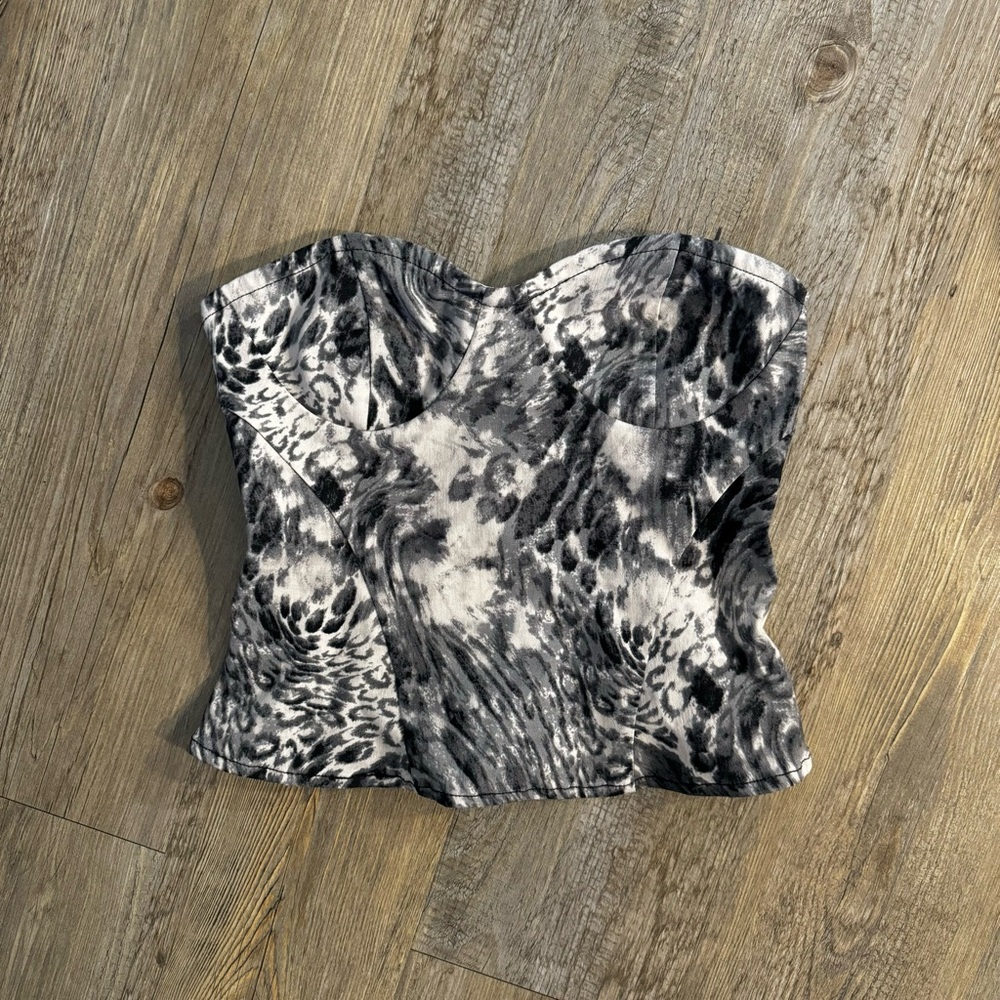 Urban outfitters leopard print corset